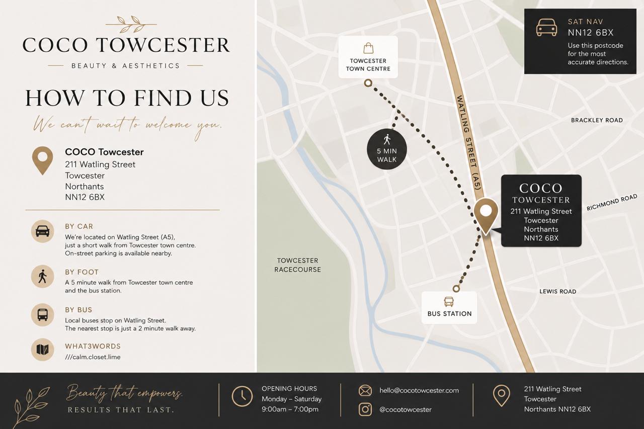 How to find COCO Towcester map